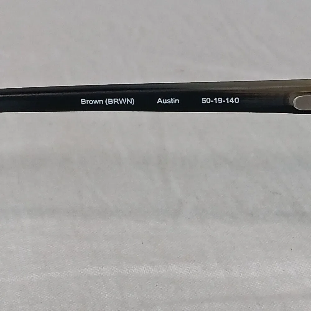 Badgley Mischka Austin Brown Horn (BHRN) 50-19-140 Eyeglasses Frame /F16